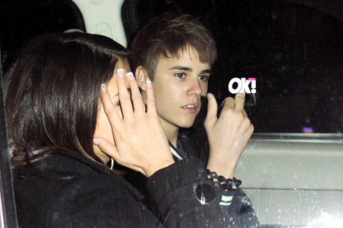 justin bieber driving with selena gomez. selena gomez and justin bieber