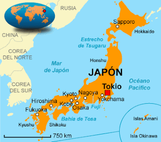  Xapón: mapa