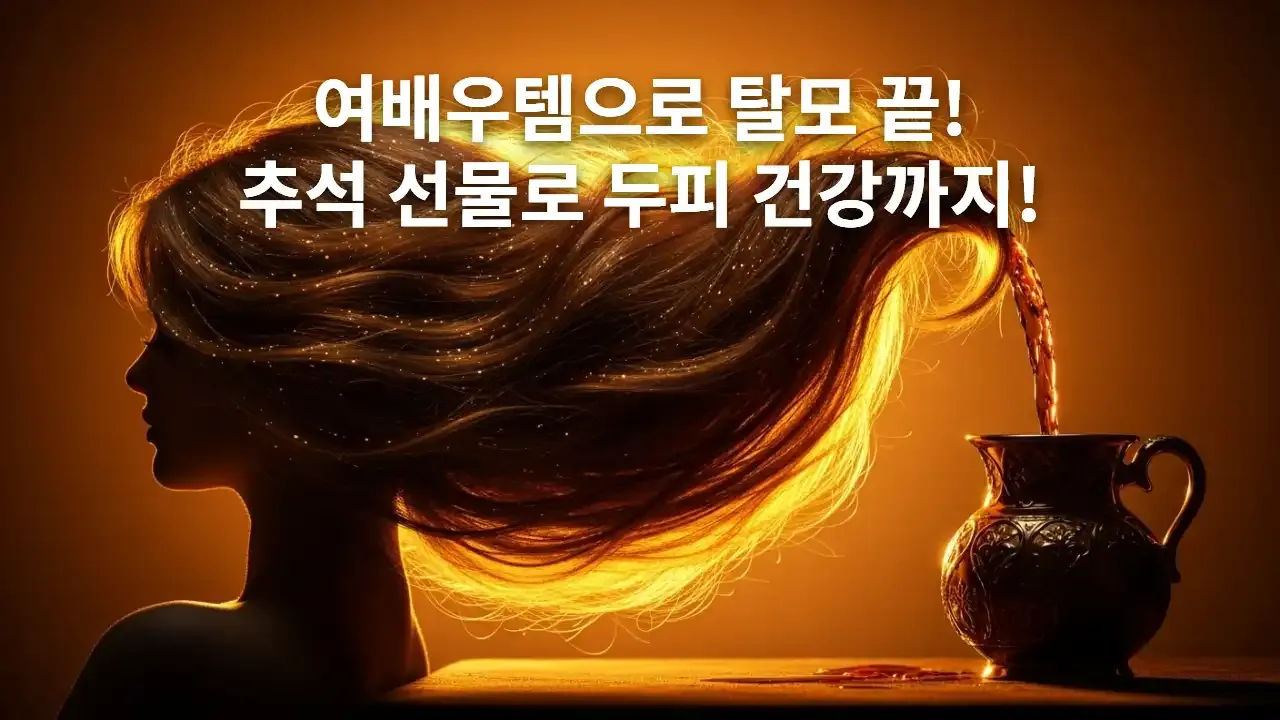 탈모 방지템 여배우 추천 아이템 추석 선물 추천