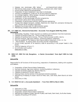 Administration Executive and Senior Accountant Resume 2