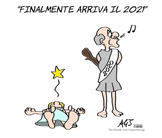 Buon anno, 2021, capodanno, umorismo, vignetta