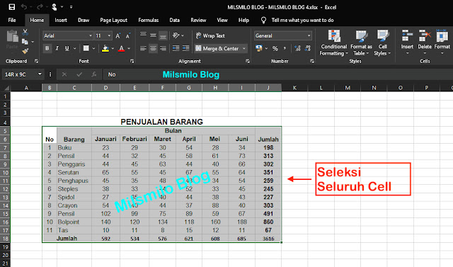 cara membuat garis tabel di Excel, membuat border di excel pada tabel, menambahkan garis tabel dan memberi garis di excel dengan border, membuat garis otomatis di excel