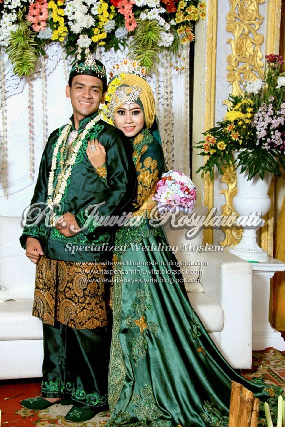 RUMAH SEWA KEBAYA JUWITA Busana Pengantin Couple Warna 