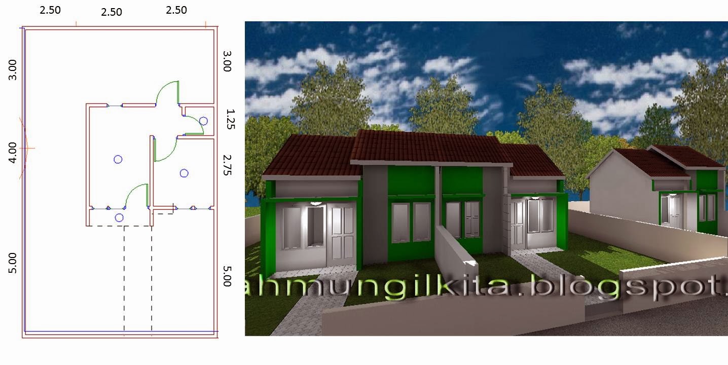 Renovasi Rumah Tipe 21 Tanah 90m2 1lantai 1Kamar Tidur 1Kamar