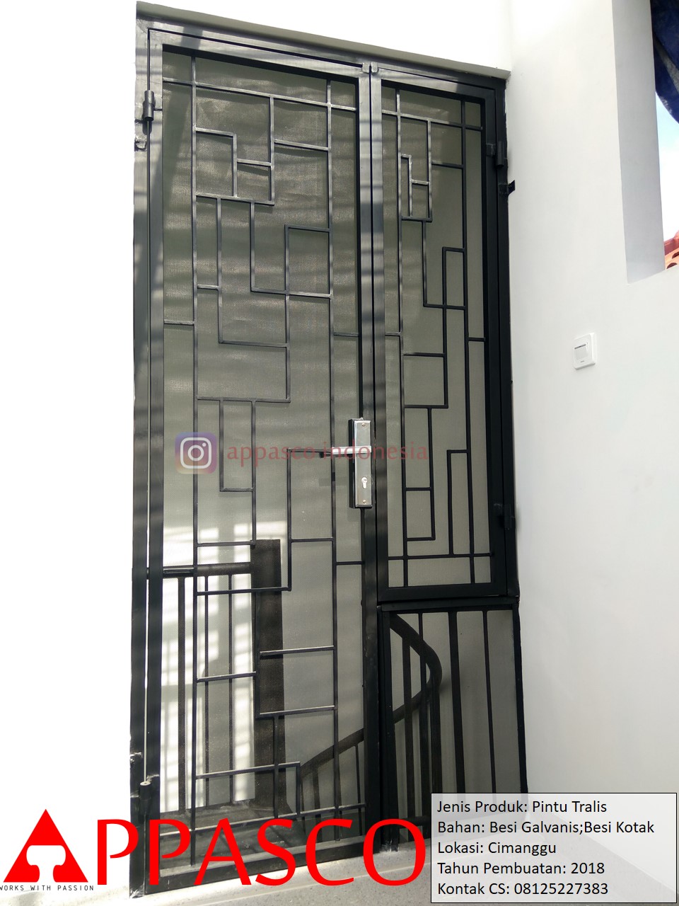  Pintu  Besi  Teralis Galvanis  Siku dan Kotak di Cimanggu 