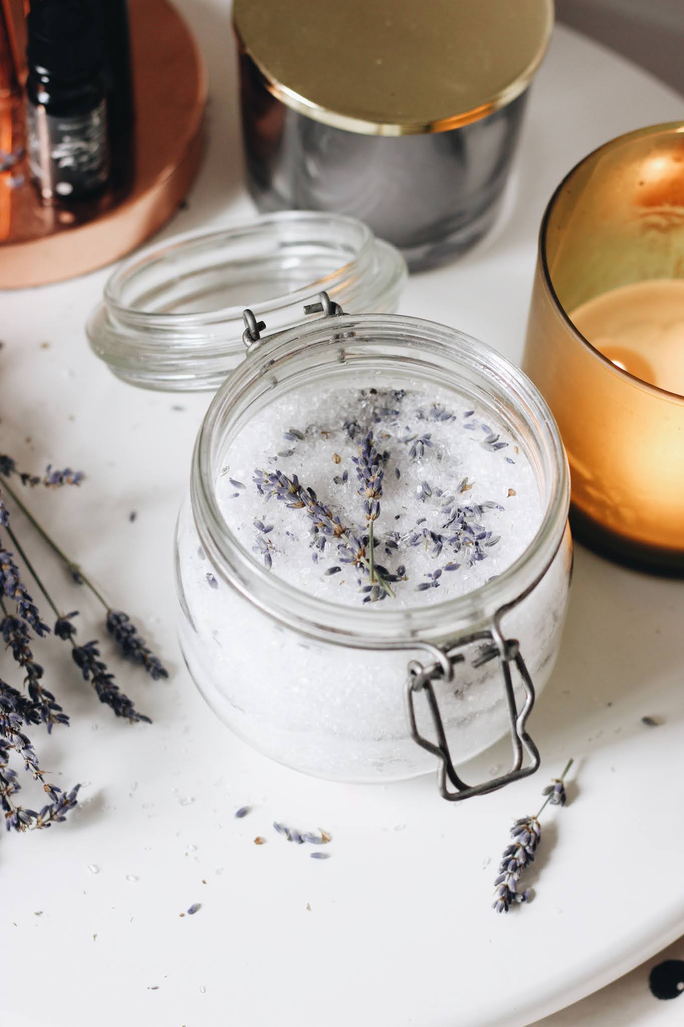 DIY Lavender Bath Soak Salts