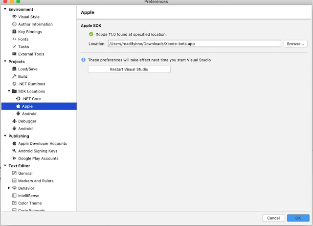 Apple SDK location