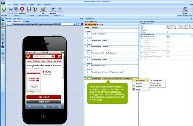 Mobile Interactive Testing Environment
