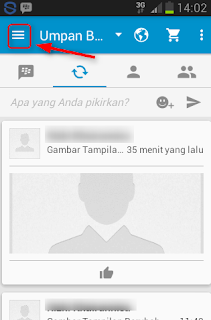 Cara membuka blokir feed teman di BBM android