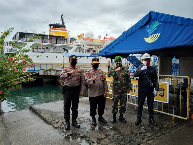 Baharudin Djafar Pantau Pos PAM Ketupat 2020 Maluku di Kota Ambon
