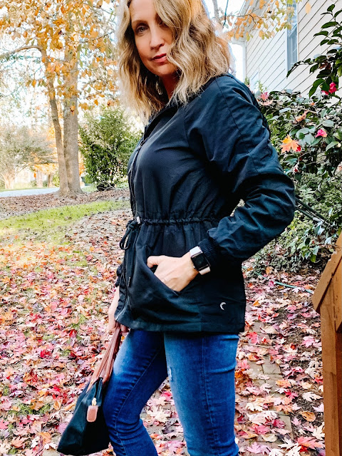 casual women's jackets for fall, affordable women's jackets, zyia active jackets, zyia reviews, casual black jacket