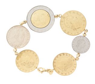 Italian Coin Bracelet Qvc1