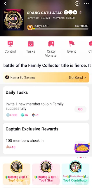 Pengalamanku Selama Join Family di Starmaker