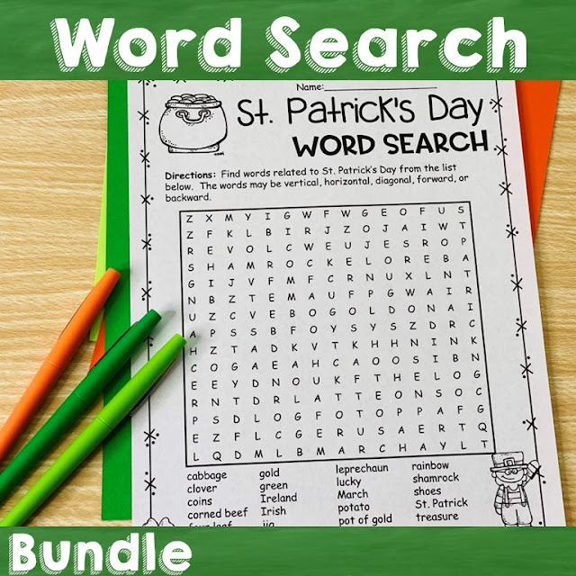 St. Patrick’s Day Word Search Printable