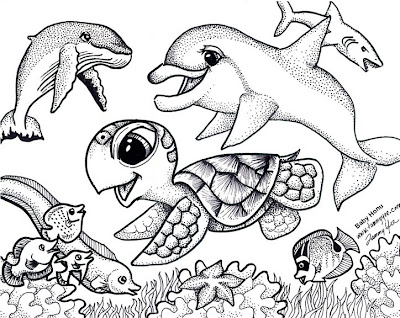 Free Stuff  Babies on Origami N  Stuff 4 Kids  Coloring  Baby Honu And Friends