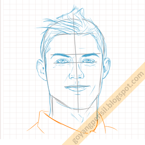 Cara Menggambar Sketsa Cristiano Ronaldo  Goyang Pensil 