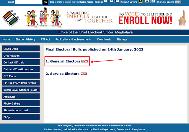 Meghalaya Voter List PDF Download