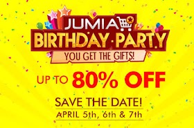 Jumia Birthday Anniversary Deals Up to 80% Off