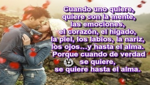 Uno intenta como puede sonreír. Demostrar que se encuentra bien y que todo pasará. Racionaliza la situación y seca las lágrimas.   Se hace a la idea de que nada es eterno y mucho menos seguro pero no olvida y es obvio que no olvidará, porque se quiere con la mente, las emociones, el corazón, el hígado, la piel, los labios, la nariz, los ojos y hasta el alma.    Porque cuando de verdad se quiere, se quiere hasta el alma. Y uno intenta tontamente olvidar.