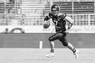 Sportfotografie GFL2 American Football Münster Blackhawks Langenfeld Londhorns Olaf Kerber