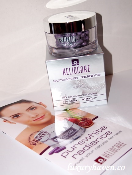 Heliocare Purewhite Radiance @ SGD 99 for 60 capsules: