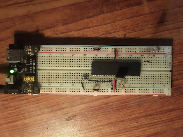 LED blink using ATmega32A