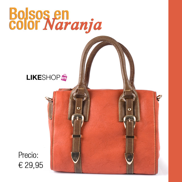 Bolso baul naranja