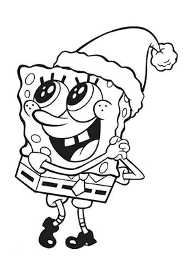 Spongebob Christmas Coloring Pages