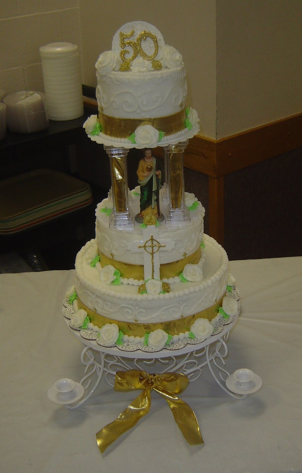For the Love of Baking: 7 layer 3 Tiered Church Dedication ...
