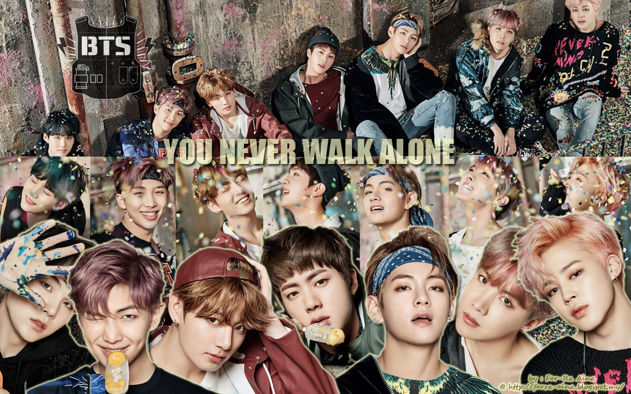 k pop lover BTS  You  Never  Walk  Alone  WALLPAPER 