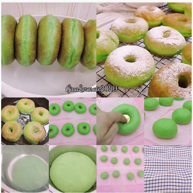 Resep Cara Membuat Donat Pandan