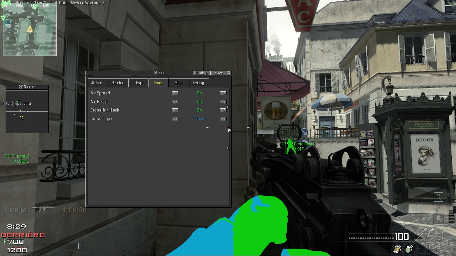 Call Of Duty Modern Warfare Hack Aimbot Esp Wallhack Cod Mw Cheats Download 1 13 - wall hack on any roblox game mac only
