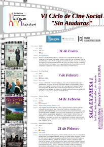 Segovia: VI Ciclo de Cine Social “Sin Ataduras”