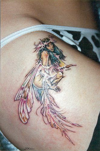 Cute Fairy Tattoos Pictures Cute Fairy Tattoos lowerback