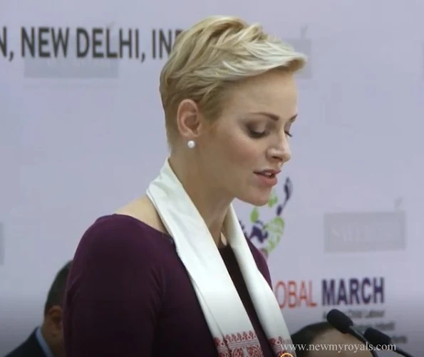 Princess Charlene and Princess Laurentien attended the Laureates and Leaders for Children Summit 2016 in New Delhi