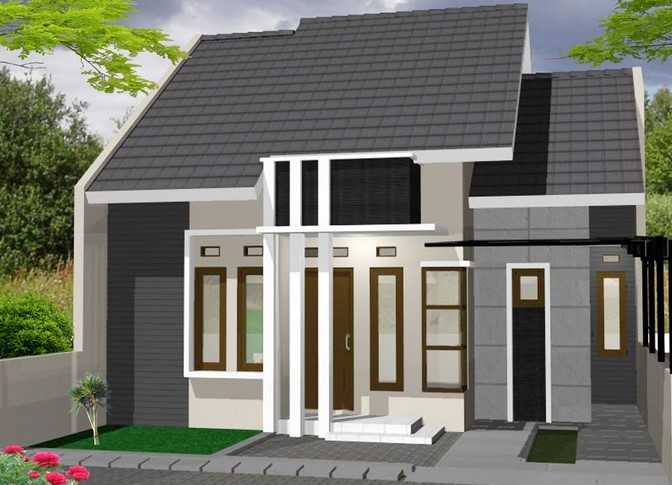 60 Gambar  Rumah Minimalis  1 Lantai Tampak  Depan  dan Warna 