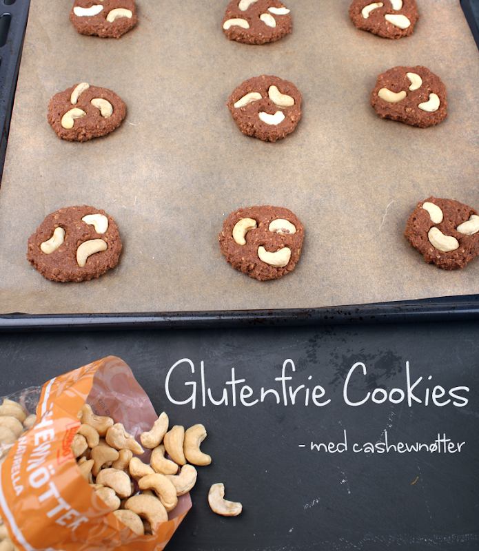 Oppskrift Glutenfrie Cookies Veganske Småkaker Sjokoladecookies Kikertmel Glutenfritt Mel Cashewnøtter