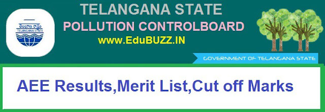 Telangana Pollution Control Board AEE Results 2017,TSPCB, AEE Merit List,Cut off Marks