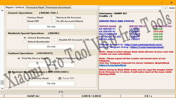 Xiaomi Pro Tool V6.0
