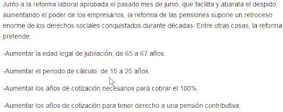 las mentiras del gobierno nos llevan a una reforma de las pensiones publicas innecesaria