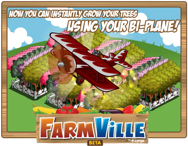orchards in farmville. FarmVille Bi-Plane Growing