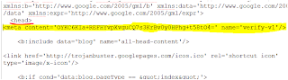 Klik untuk memperbesar gambar add google meta tag