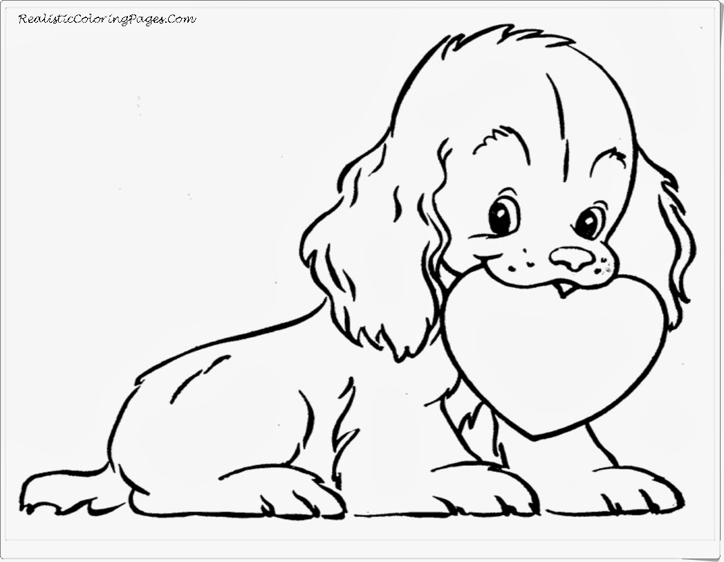 valentine animal coloring pages