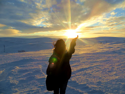 Murmansk, Russia Aurora, Miss Happy Feet, Vivian Lee