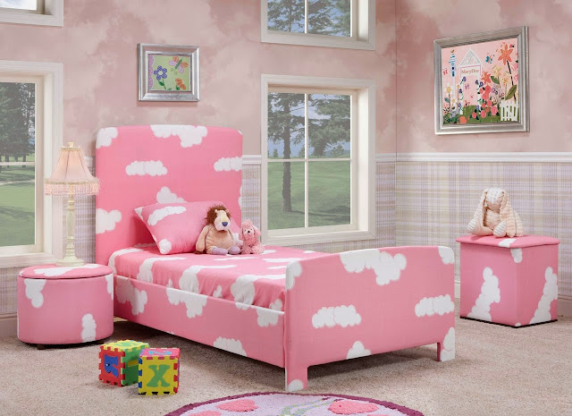 Kamar Tidur Anak Perempuan Minimalis Warna Pink