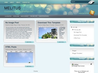 Melitus Blogger Template