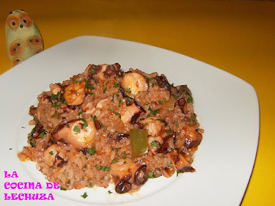 Pulpo con arroz