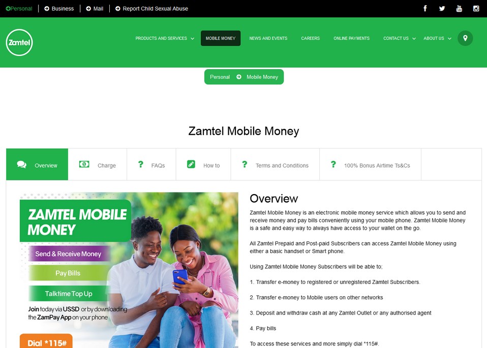 Zamtel Mobile Pay