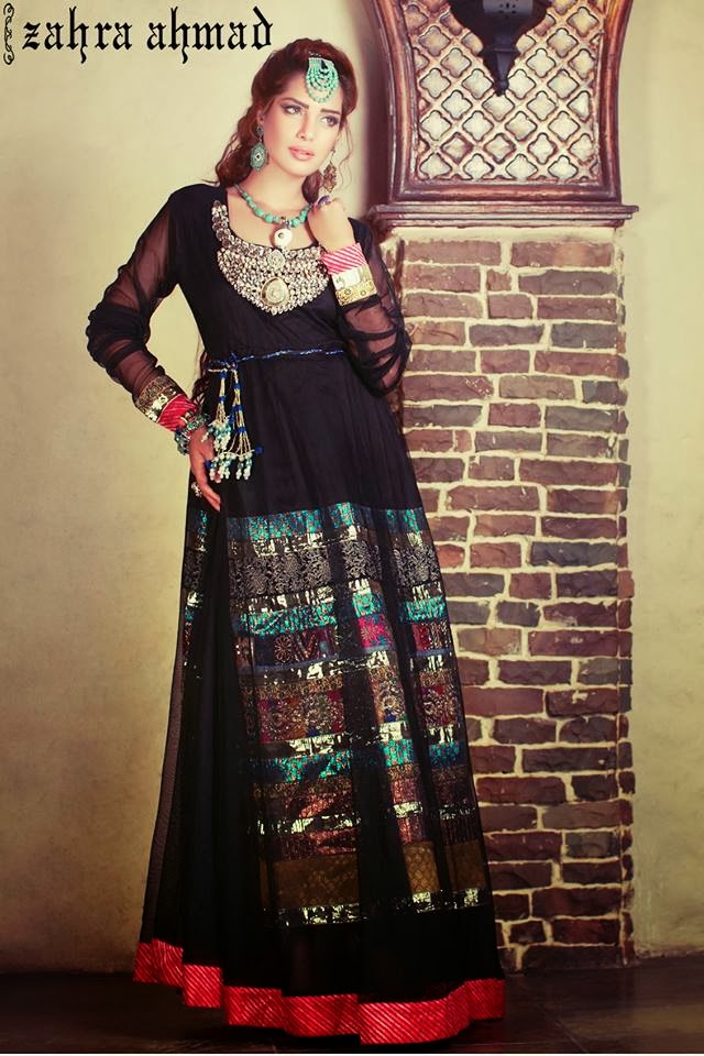 New dresses collection by zahra ahmad 2014 ~ Pak Fashion