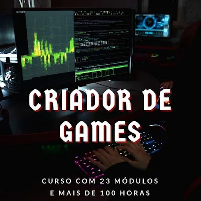 GAME TODOS OS MÓDULOS JUNTOS - 100 HORAS  Crie jogos ao estilo dos maiores jogos do mercado em diversas plataformas  VEJA OS MÓDULOS ABAIXO  1. Introdução  2. Bônus  3. Objetos 3D  4. Luz, câmera, ação  5. Movimento, rotação e escala de objetos 3D  6. Física 3D  7. 3D descomplicado  8. Seção Bônus  9. Exportação e importação de modelo animado  10. Gatilhos  11. Criação e destruição de prefabs  12. UI  13. Save game  14. ZigZag mini game  15. Mecanim preparando o modelo para projeto GTA 5  16. Sistema de Particulas  17. Últimos ajustes no Tiro do Personagem  18. Entendendo o Navigation  19. Comportamento do vilão  20. HD render pipeline  21. Multiplayer com photon 2  22. GTA Mini cena  23. MineCraft Clone  Curso 100% Online Vídeo Aulas Apostilado Com Suporte Técnico Com Suporte Pedagógico Acesso 24 horas Vitalício 7 Dias de Garantia Rodam por PC, celular e tablet;